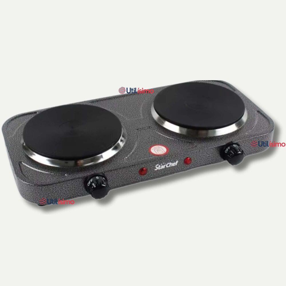 Cocina El&eacute;ctrica 2 Platos Cocinilla Port&aacute;til 2000w De Potencia image number 0.0