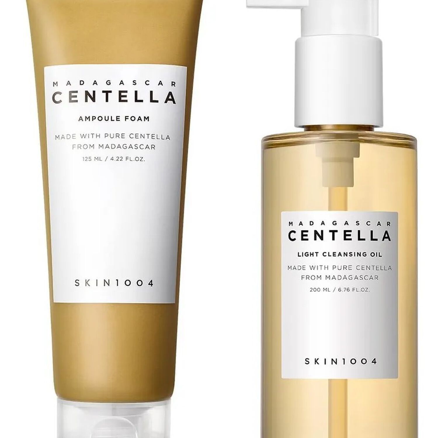 Pack Doble Limpieza Madagascar Centella Double Cleansing Duo (skin1004) - Limpiador Oleoso 200ml + Limpiador En Espuma 125 Ml image number 1.0
