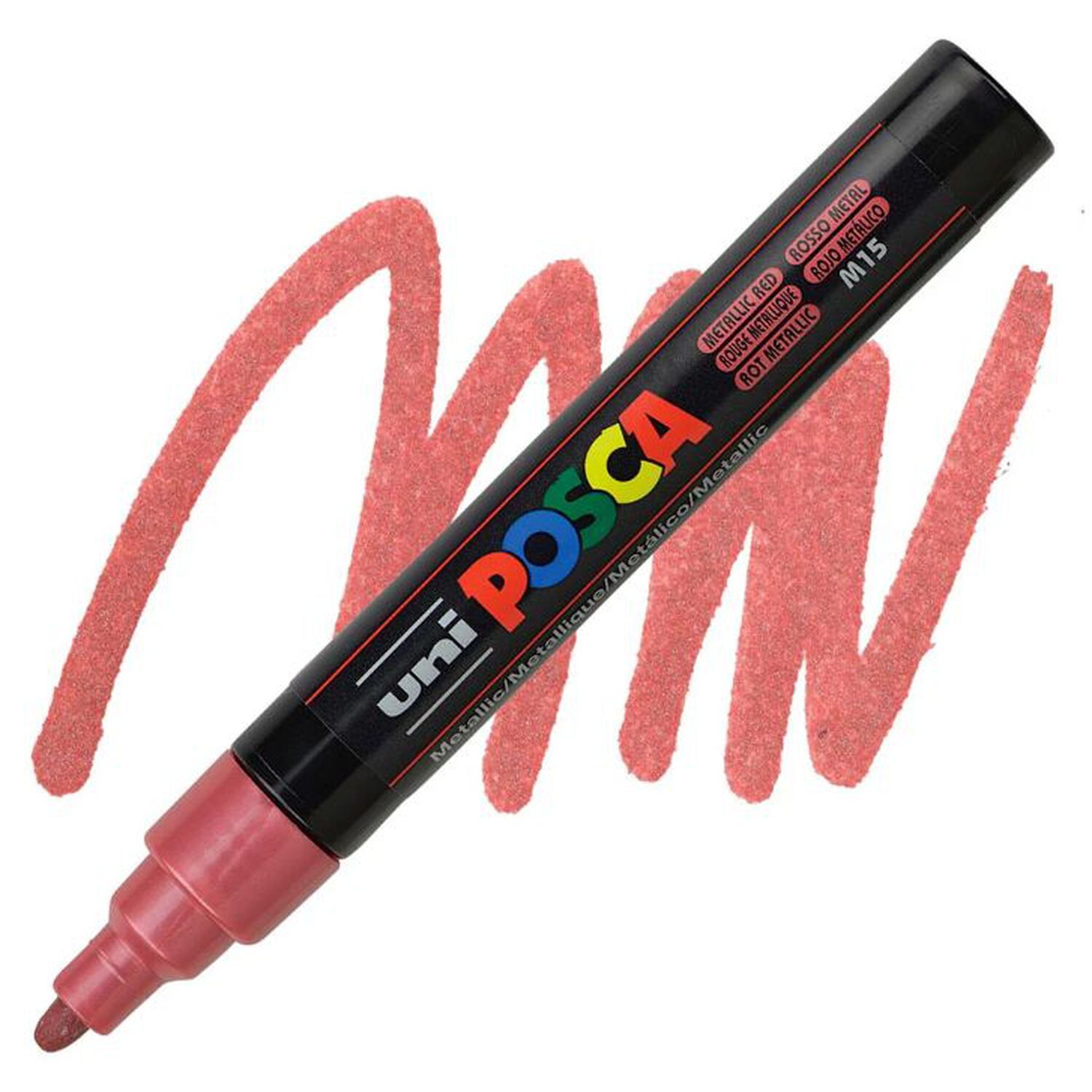 Marcador Acr&iacute;lico Rojo Met&aacute;lico 5m Posca image number 0.0