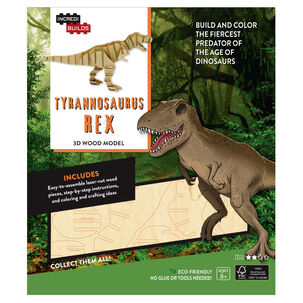 Tyrannosaurus Rex: - Modelo Para Armar 3d-madera