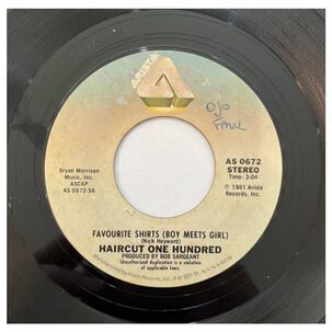 Haircut One Hundred - Love Plus One/favourite Shirts | 7" Single Vinilo Usado