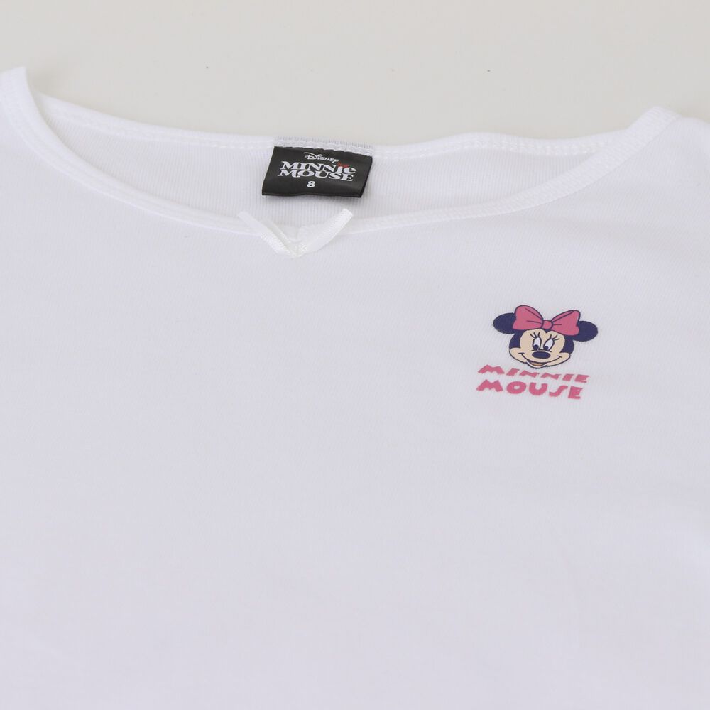 Bipack Camiseta Escolar Ni&ntilde;a Manga Larga Blanco Minnie image number 3.0