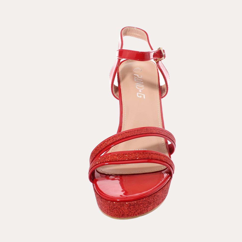 Zapato Tac&oacute;n Rojo Pand-g Art. 5pg23627red image number 2.0