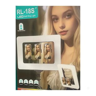 Aro De Luz Led Rectangular Rl-18s Triple Soporte Celular