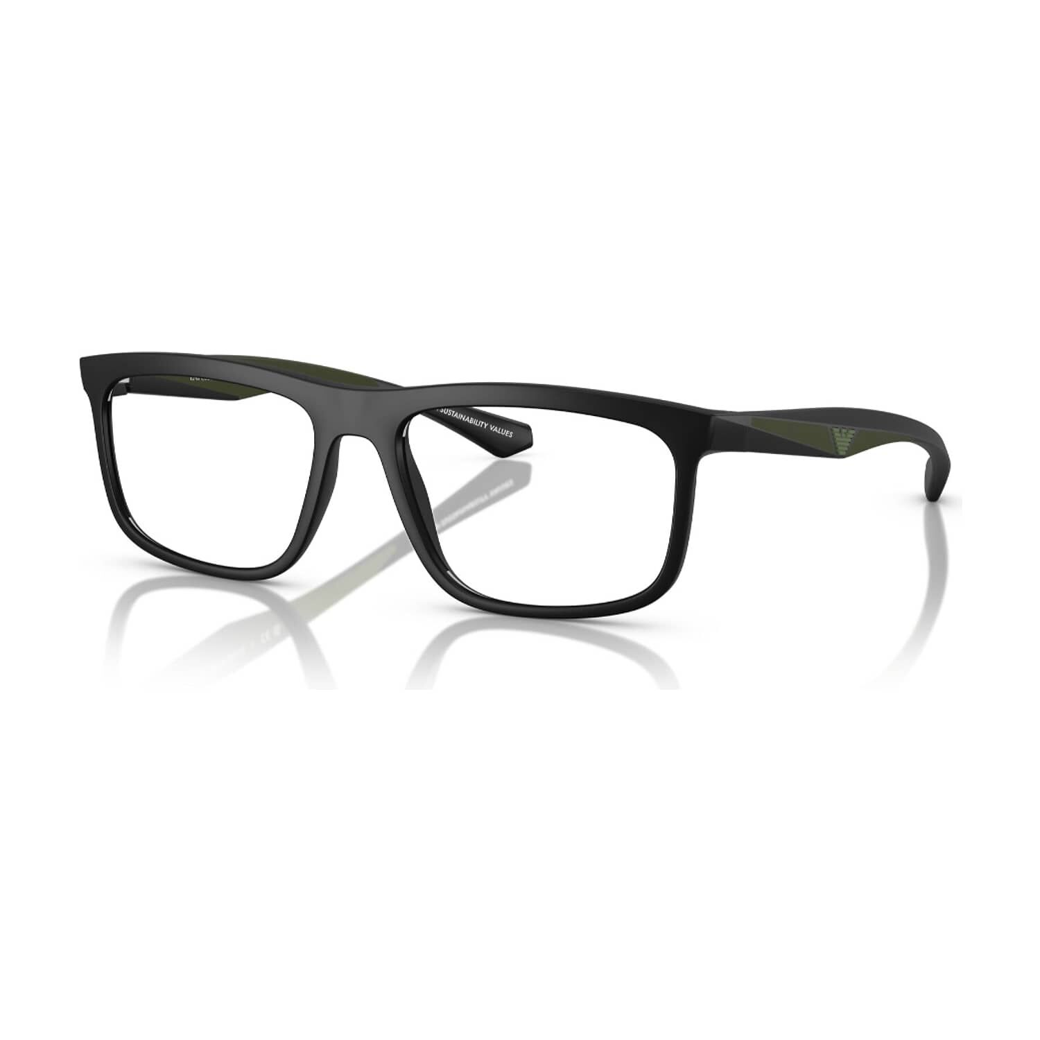 Lentes &Oacute;pticos Negro Emporio Armani image number 1.0