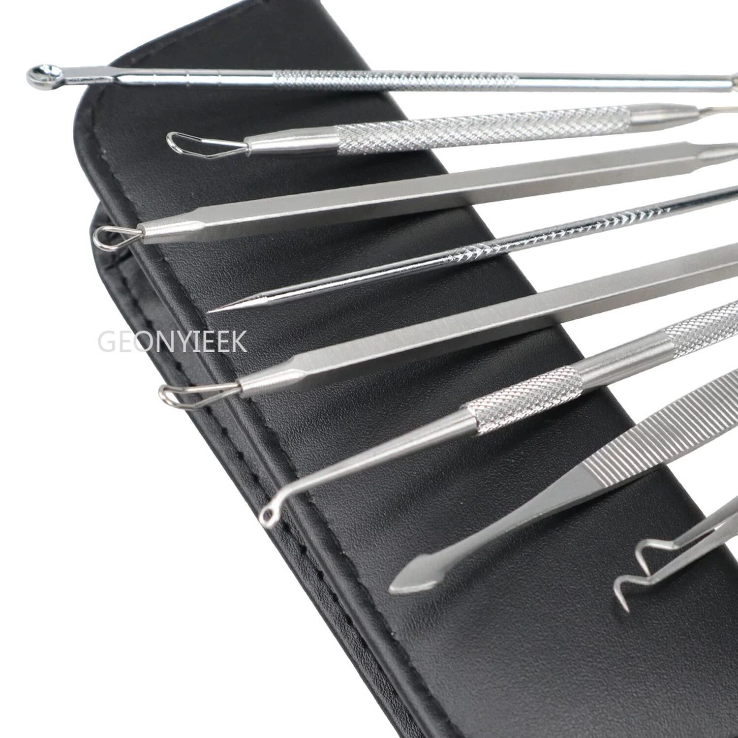 Kit Pinzas Herramientas Removedor Acne Puntos Negros Extractor 8 Piezas image number 1.0