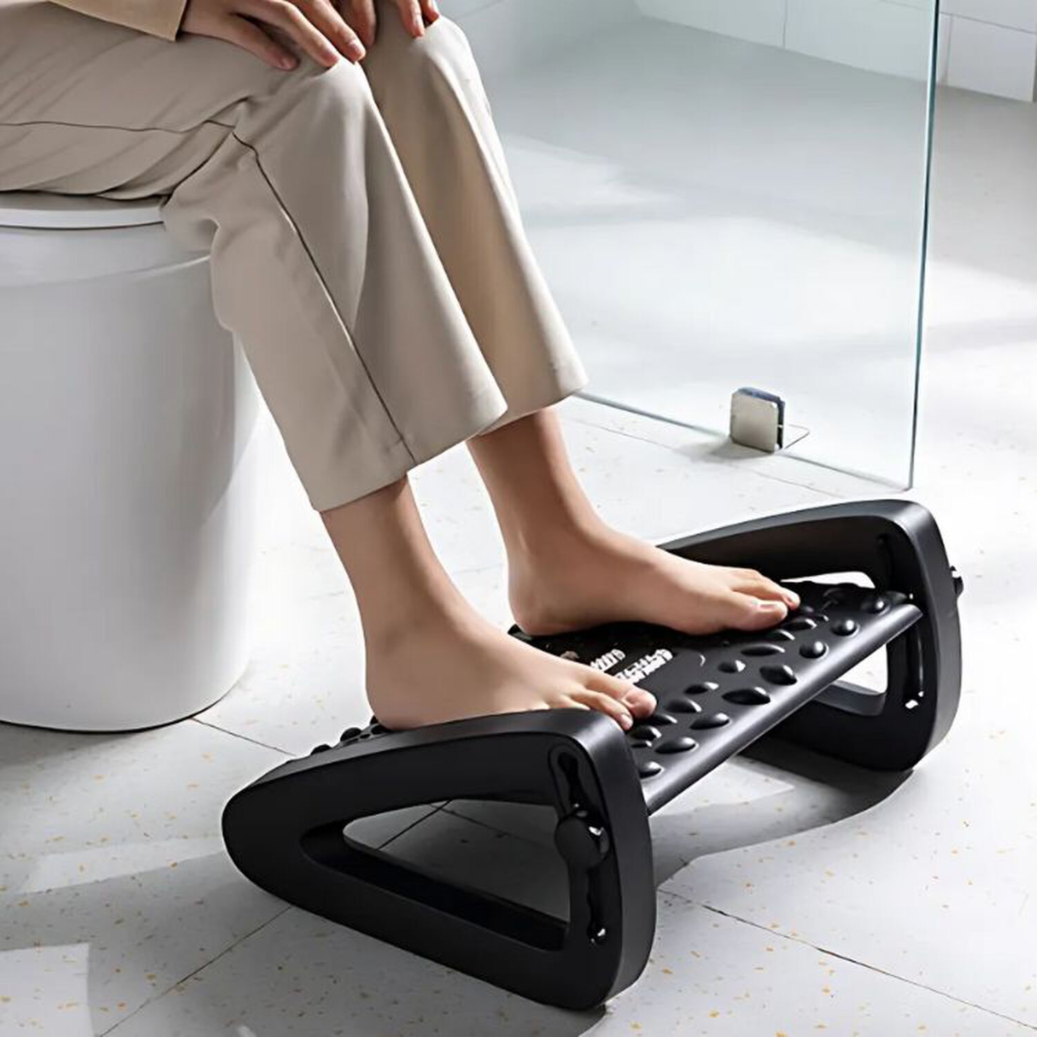 Reposapi&eacute;s Rodillos De Masaje Pedal Ajustable Ergonomico - Rosa image number 3.0