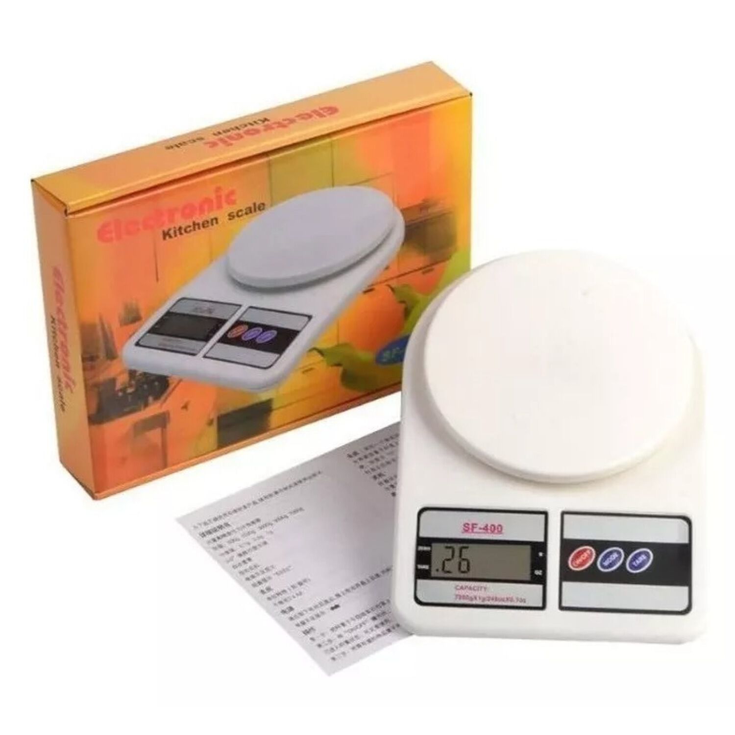 Balanza Pesa Digital Cocina Comercio Hasta 10kg Pantalla Lcd image number 4.0