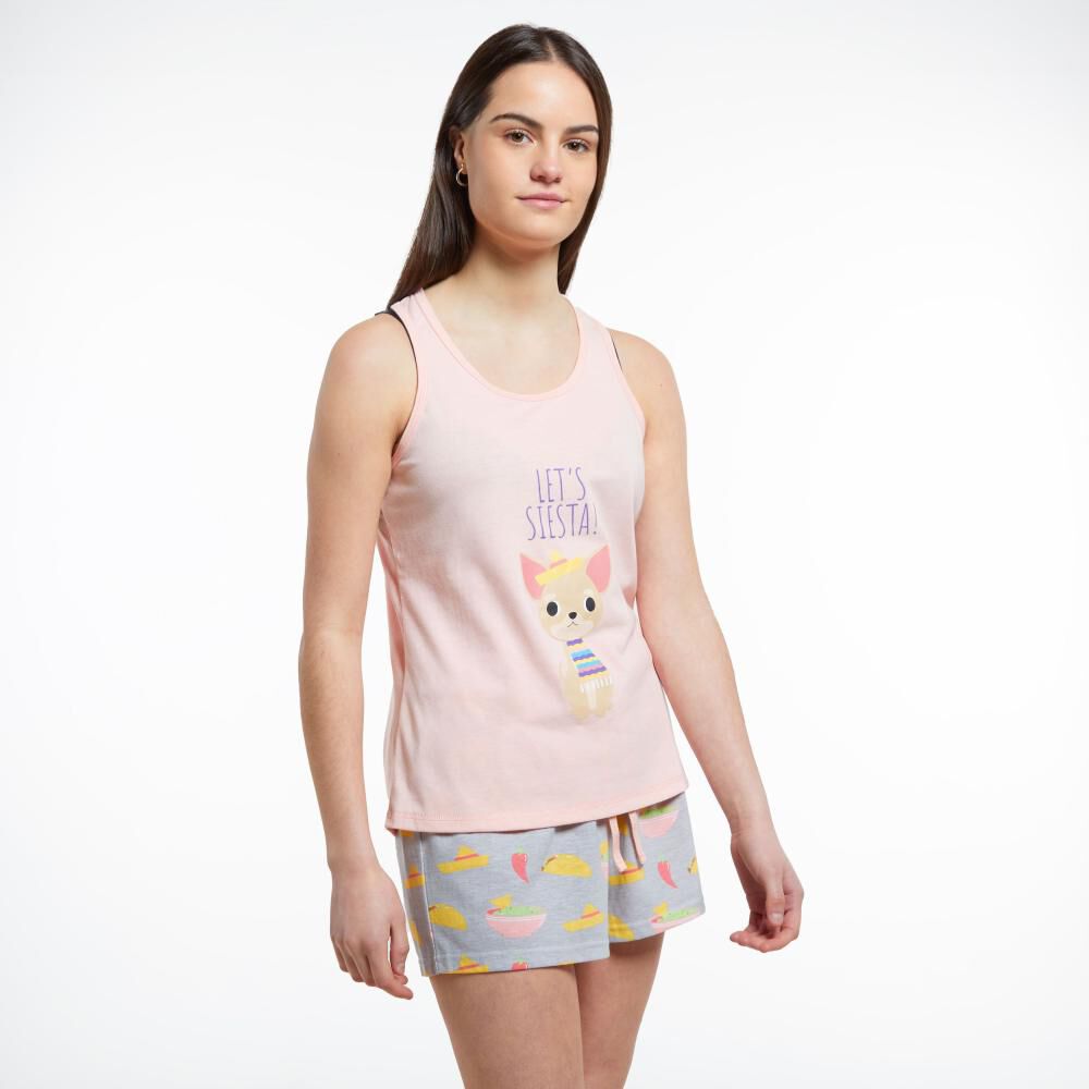 Pijama Sin Mangas Mujer Freedom image number 2.0