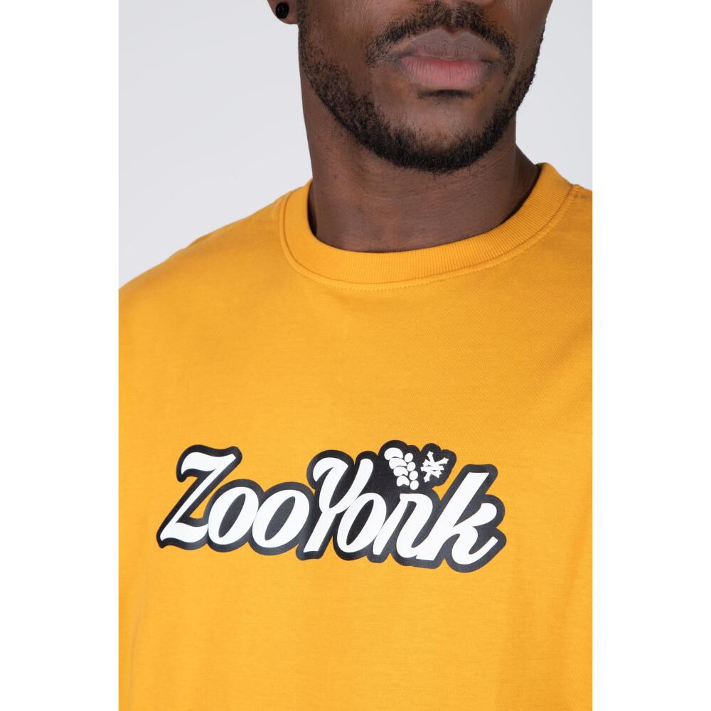 Polera Lisa Manga Corta Cuello Redondo Hombre Zoo York image number 4.0