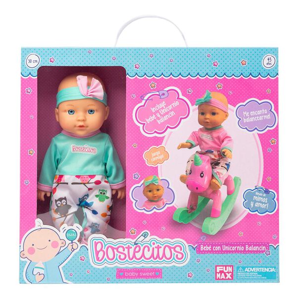Mu&ntilde;eca Babydoll Bostecitos Abc Con Accesorio Surtido