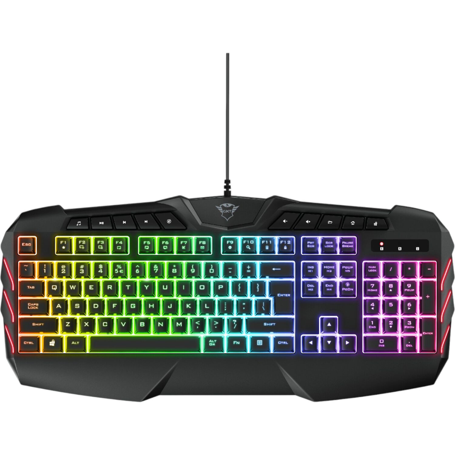 Teclado Gamer Trust Gxt 881 Odyss Full Rgb H&iacute;brido image number 1.0