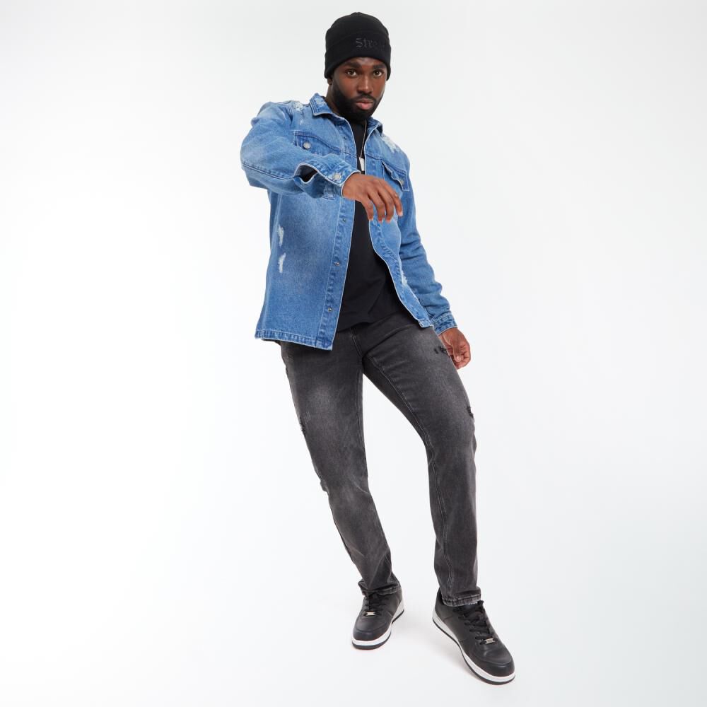Chaqueta Denim Slim Hombre Rolly Go image number 1.0
