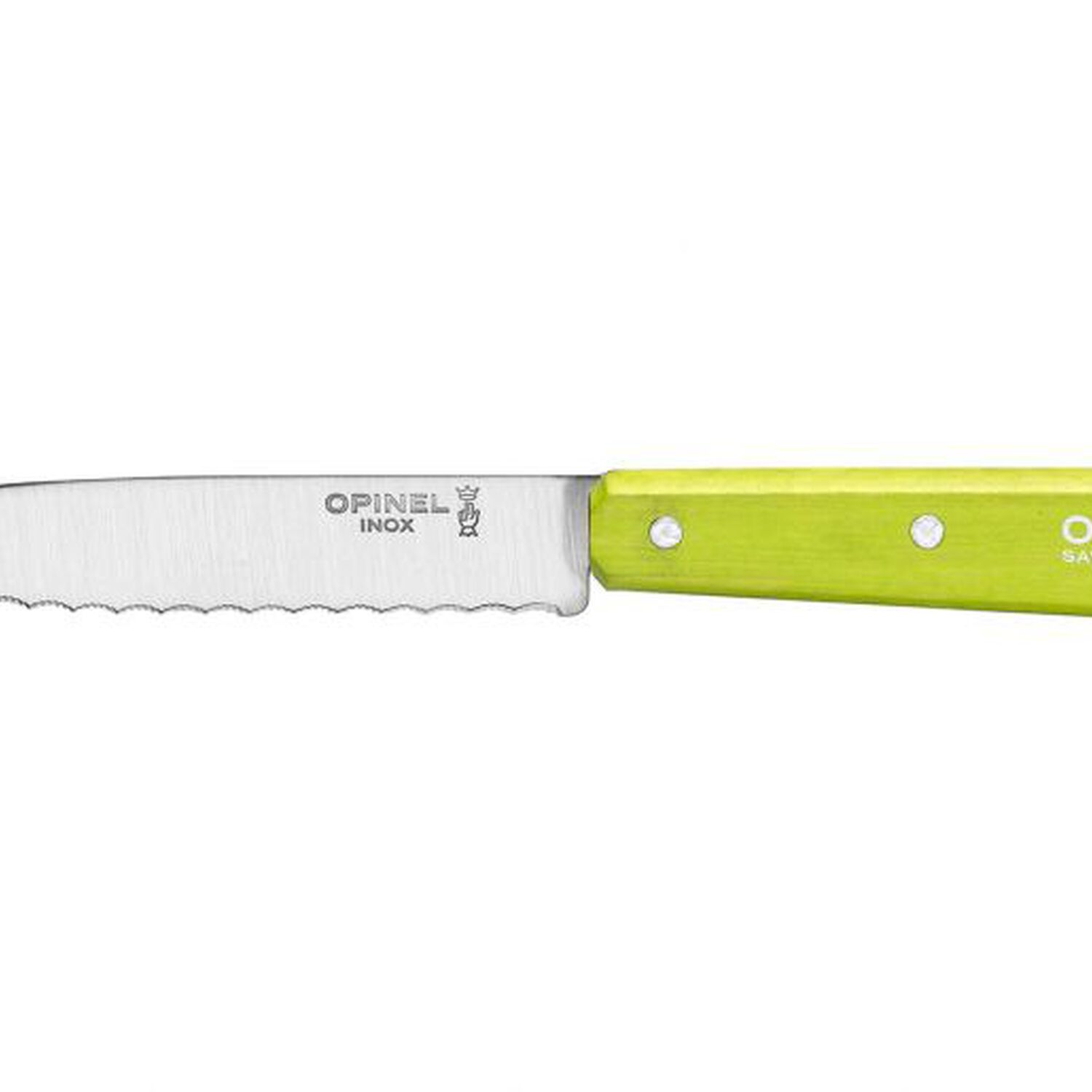 Cuchillo Opinel N&deg;113 Dentado Verde Limon image number 0.0