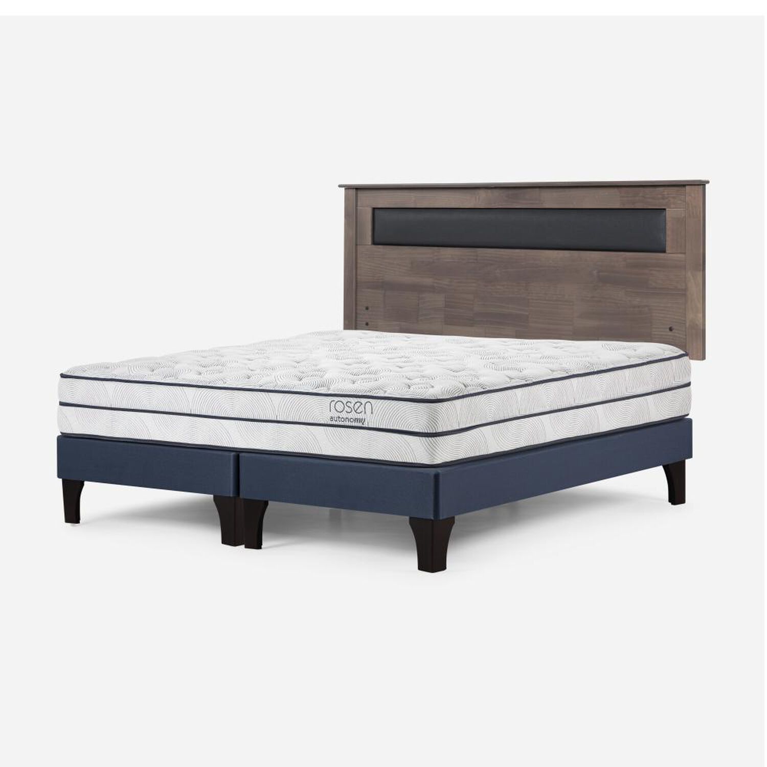 Cama Europea Rosen Autonomy Sky / King / Base Dividida + Respaldo image number 2.0