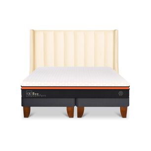 Cama Europea Cic Bee Comfort / 2 Plazas / Base Dividida + Respaldo