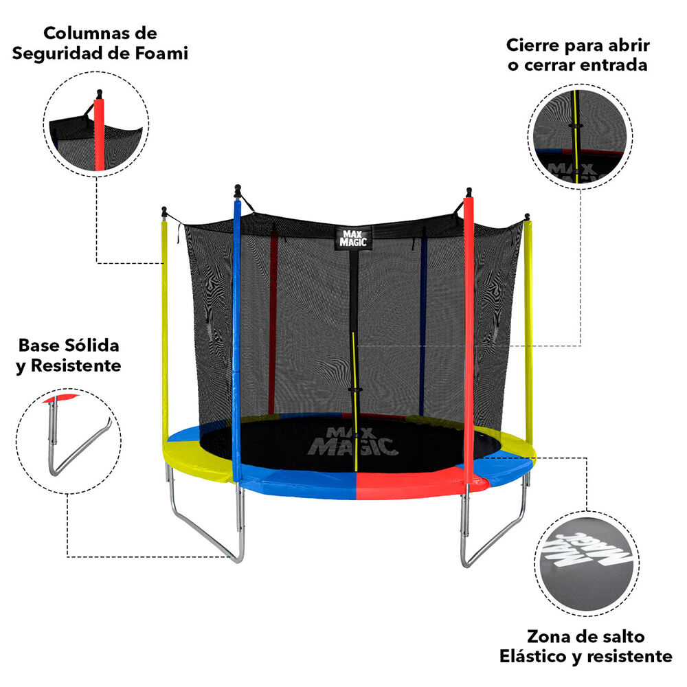 Cama El&aacute;stica 183 Cm (6 Ft) Amarillo image number 3.0