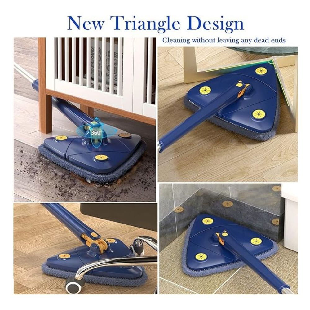 Trapeador De Limpieza Triangular Ajustable Giratorio 360 image number 3.0