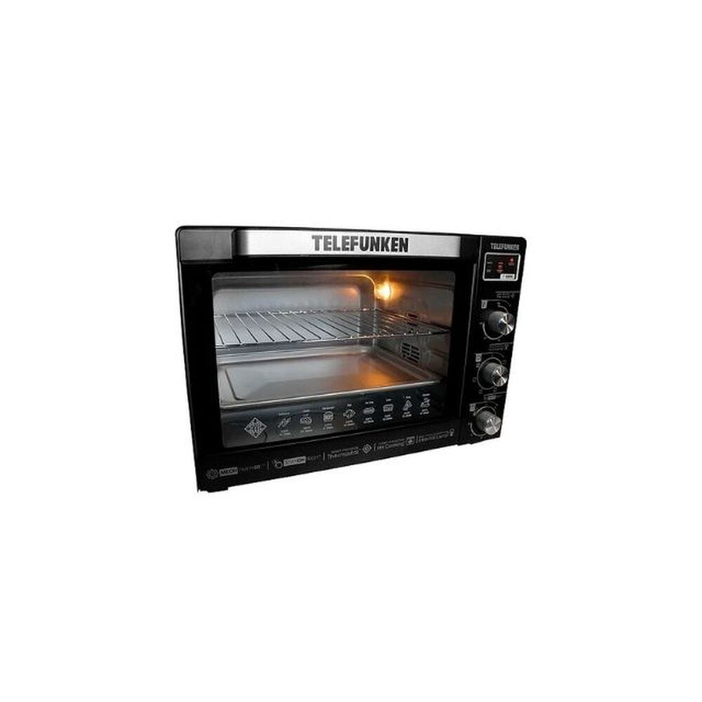 Horno De Mesa Eléctrico Telefunken Tf E850c 80l Negro Capacidad 80 Litros 2200w image number 2.0