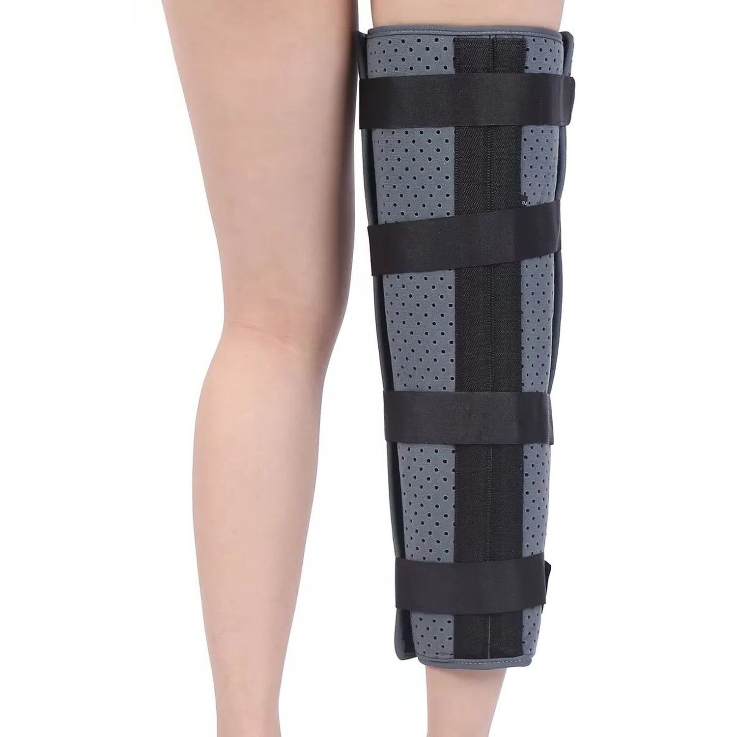 Inmovilizador De Rodilla Largo Tripanel Con Velcro Ajustable Talla L image number 1.0