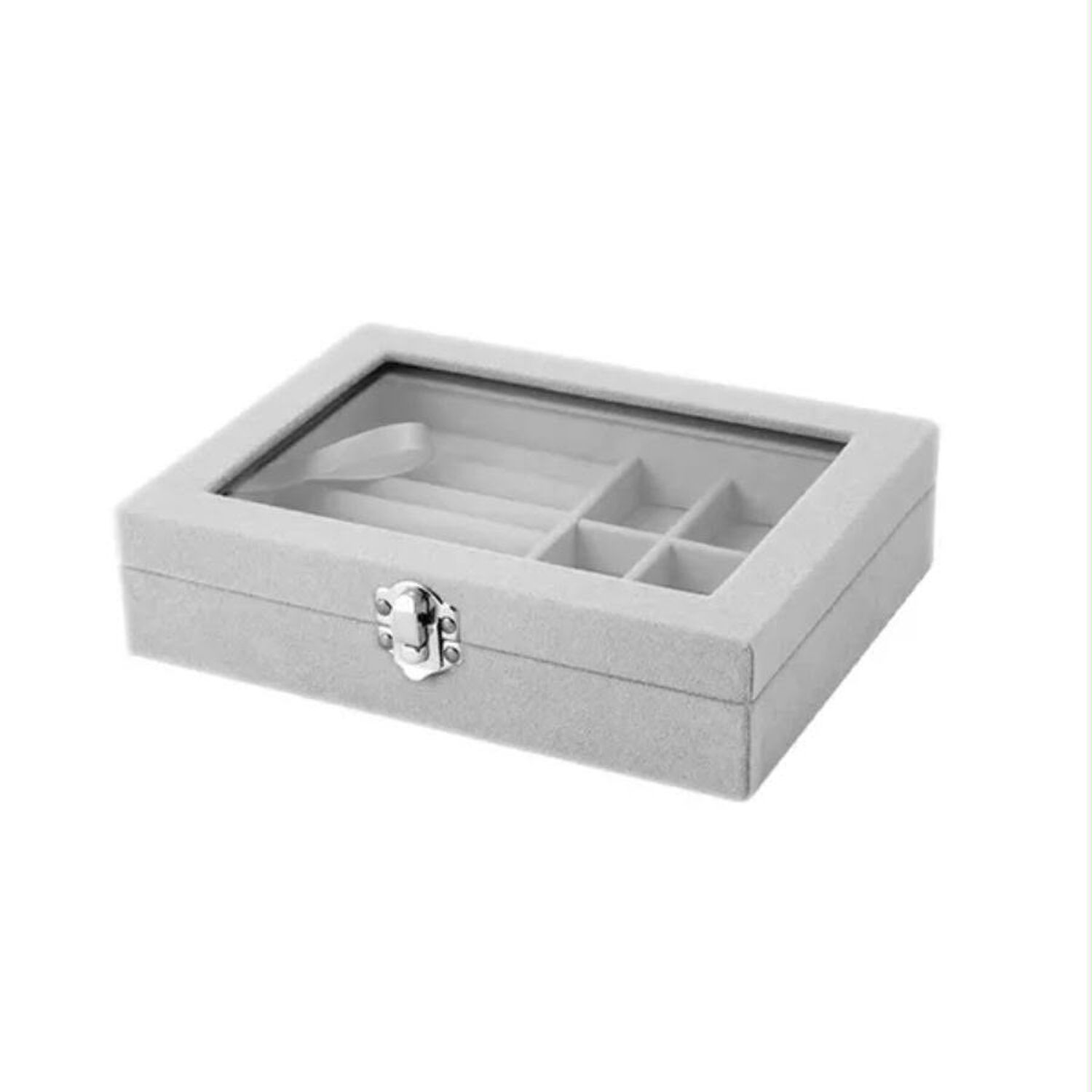 Alhajero Caja Organizadora De Joyas Portatil Gris image number 0.0