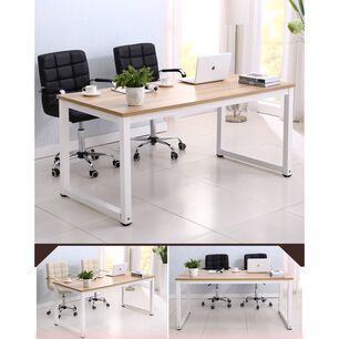 Escritorio Madera Minimalista 120x60x74cm Blanco