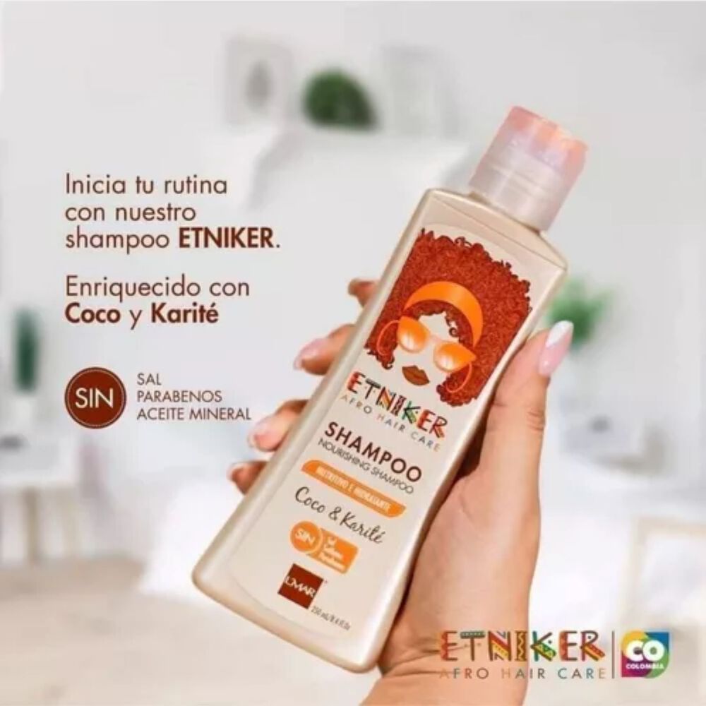 Shampoo Nutritivo E Hidratante Etniker Coco Y Karite 250 Ml image number 0.0
