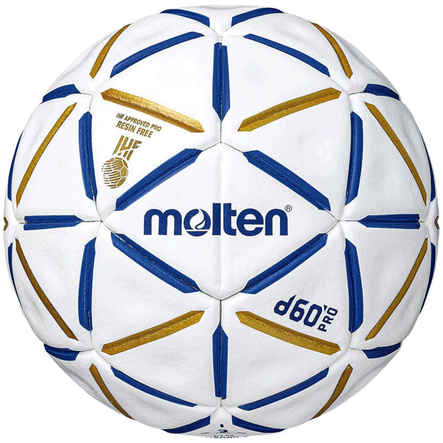 Balon Handbol D60 Pro Resina Free Molten Blanco image number 0.0
