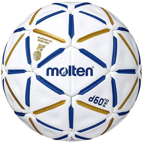 Balon Handbol D60 Pro Resina Free Molten Blanco