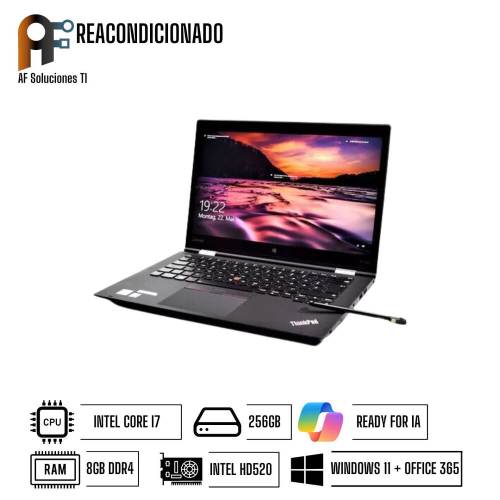 Notebook Lenovo X1 Yoga I7 - 8gb - 256gb - Touch Win11-office365 Reacondicionado image number 2.0