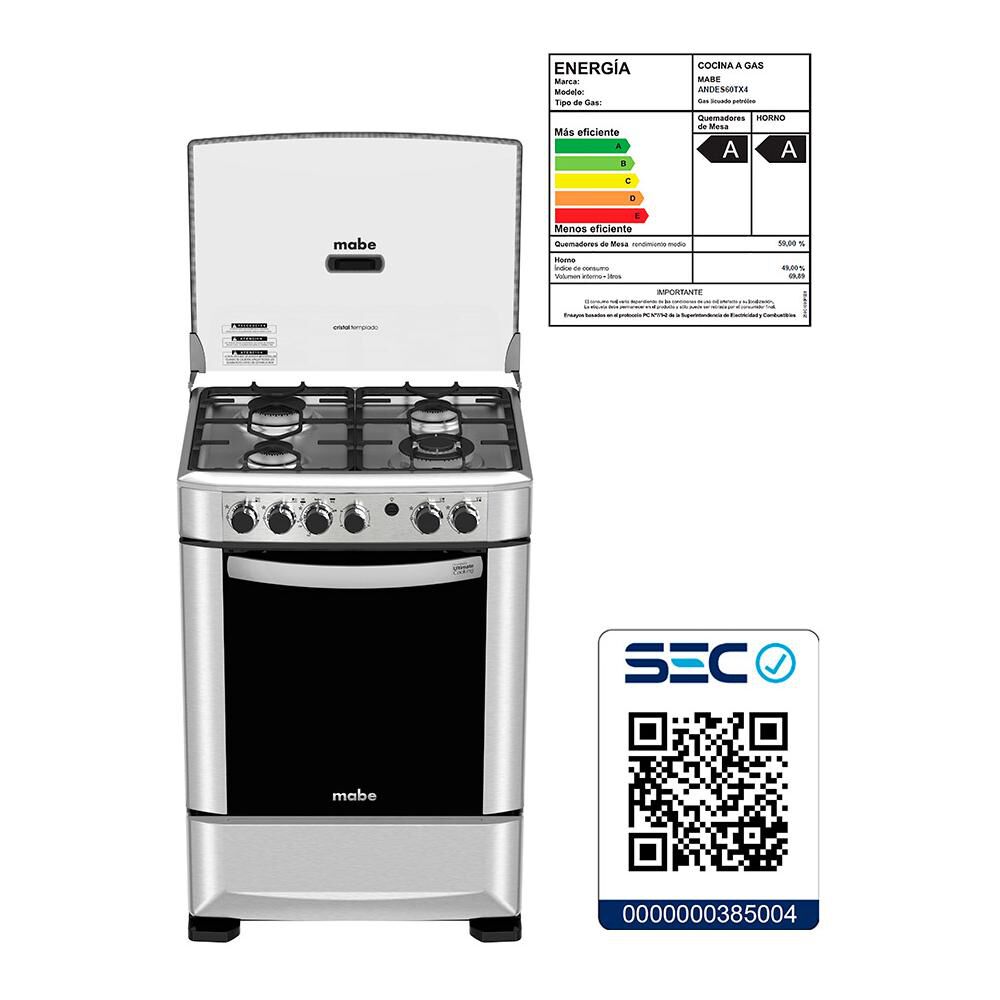 Cocina Mabe ANDES60TX4 / 4 Quemadores image number 6.0