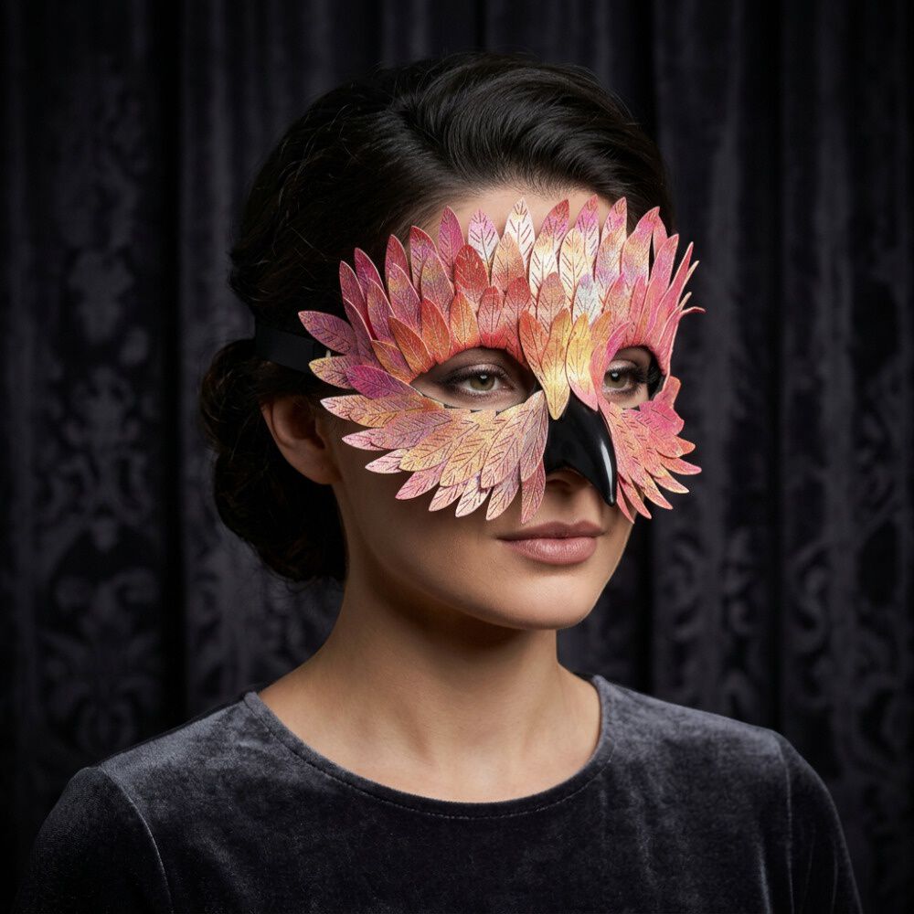 M&aacute;scara Pajaro Ave Plumas Carnaval Veneciano Para Disfraz image number 11.0