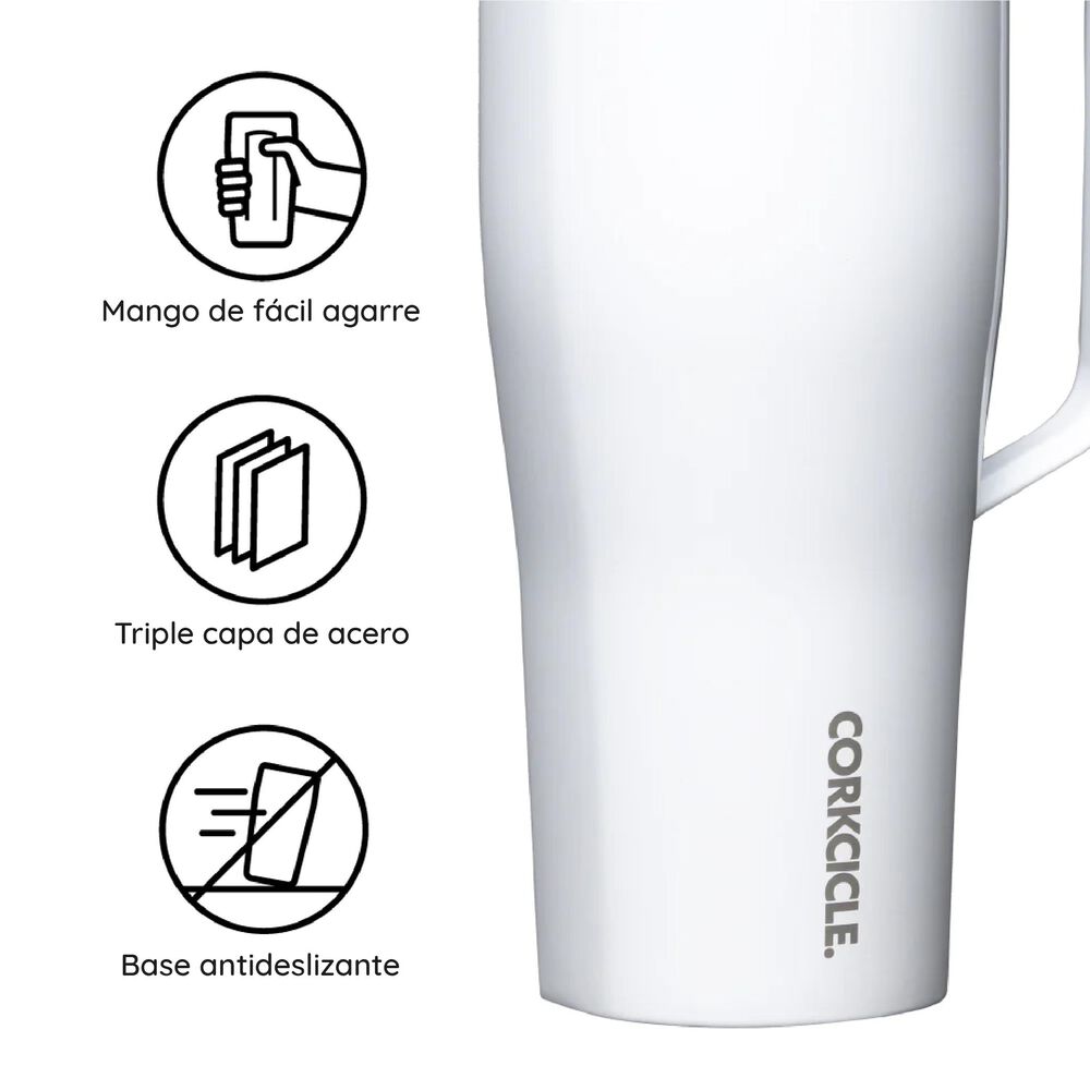 Vaso Térmico Cold Cup Xl 880ml Gloss White image number 4.0