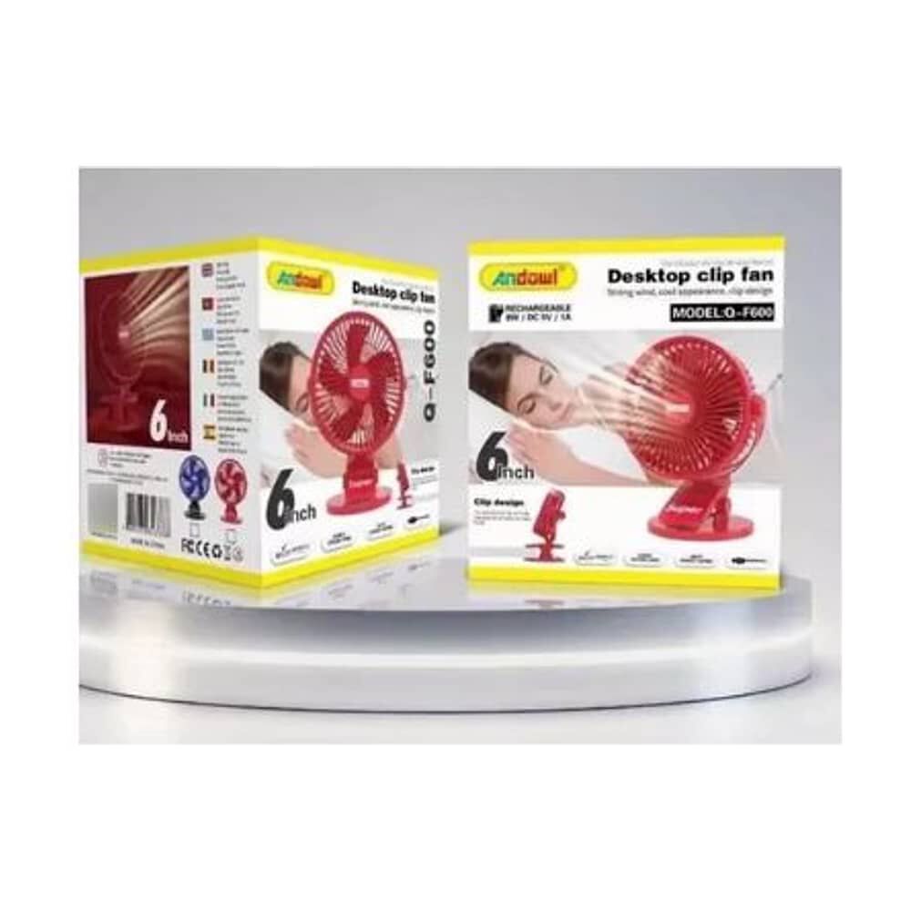 Mini Ventilador P&oacute;rtatil Mesa Usb 3 Velocidades Gancho image number 3.0