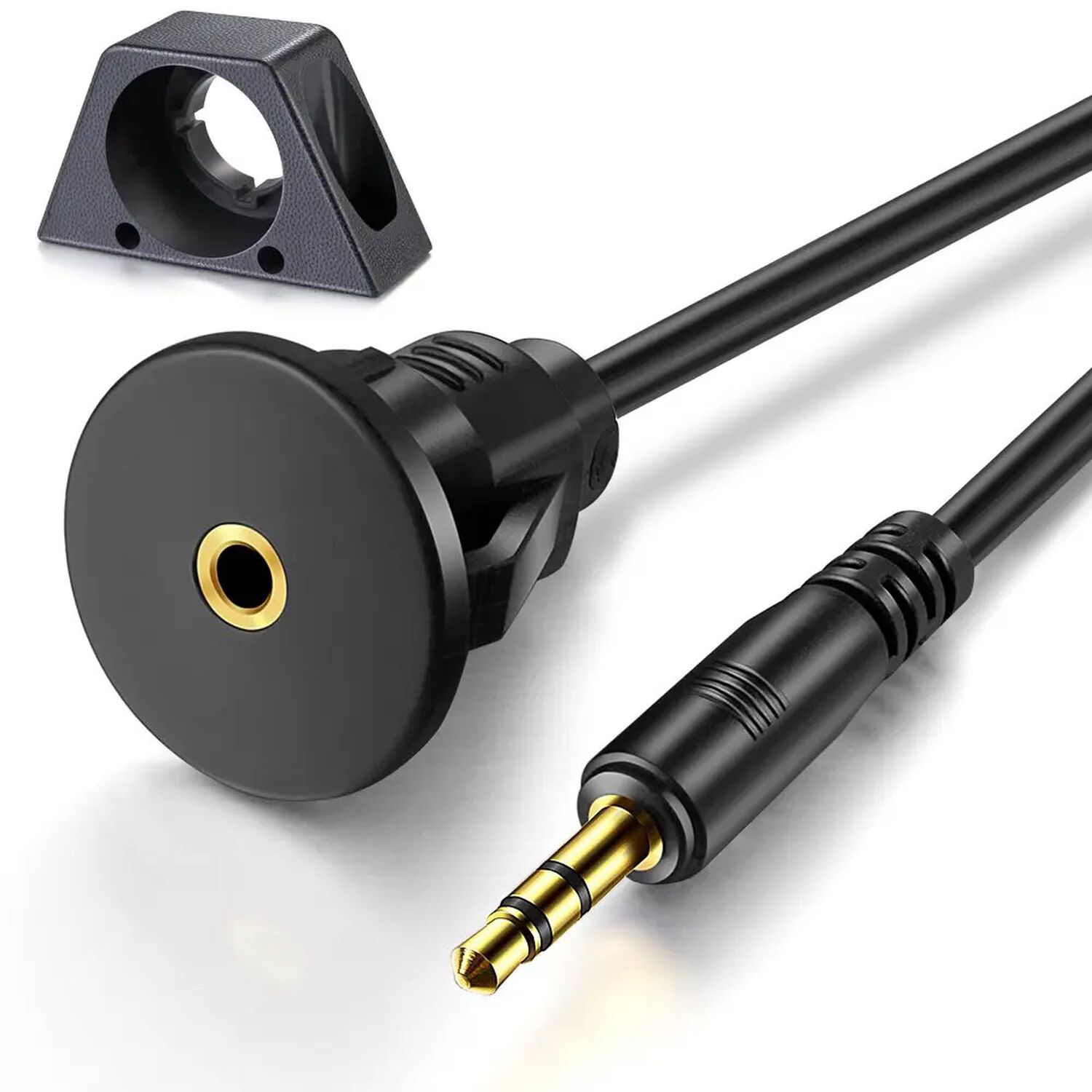 Extensi&oacute;n De Cable 3.5mm Macho A 3.5mm Hembra Para Montaje image number 0.0