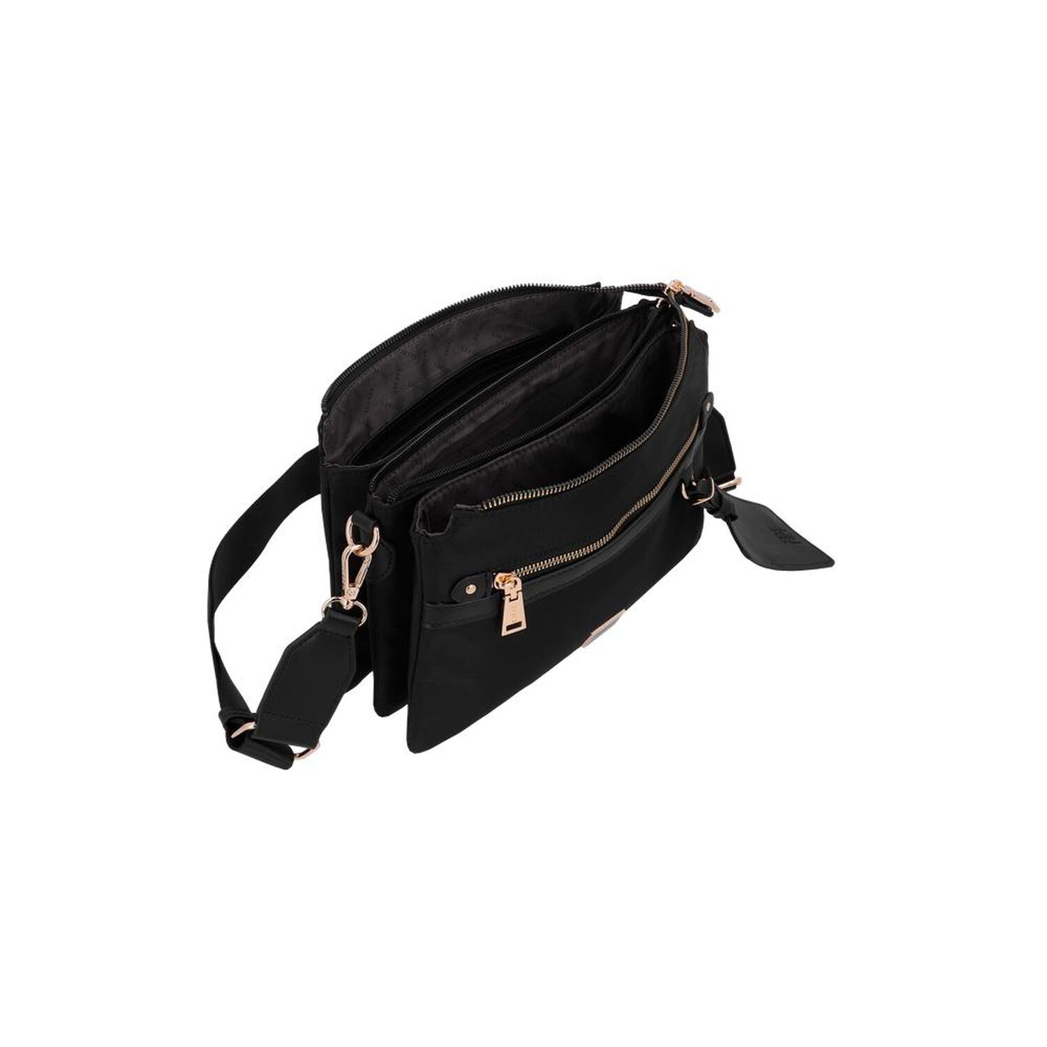 Bandolera Secret Lucerna St6 M Negro image number 3.0