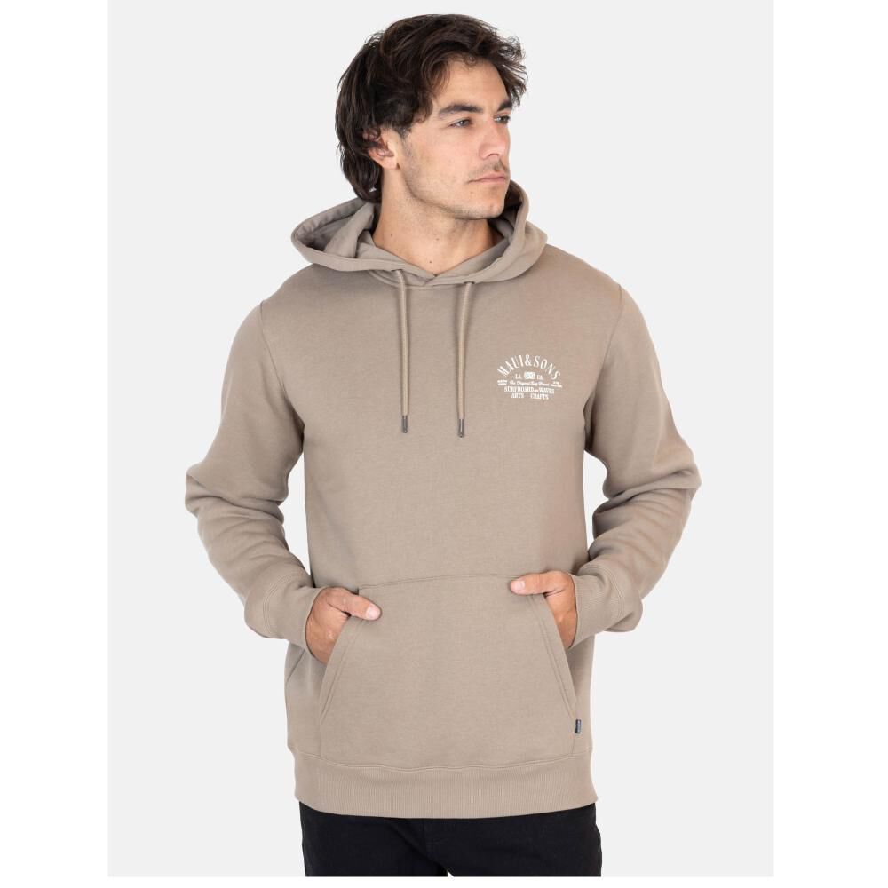 Polerón Liso Cuello Redondo Con Capucha Hombre Maui And Sons image number 0.0