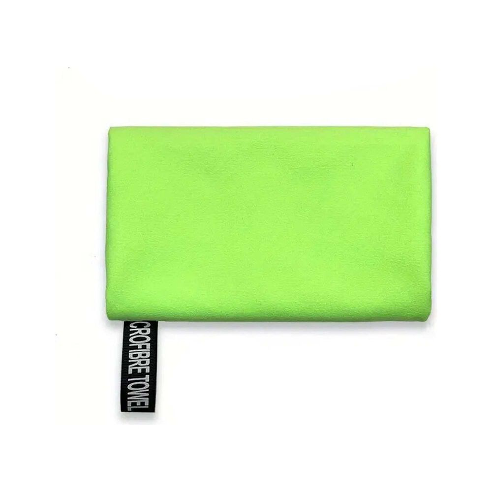 Set 3 Toallas Baño Viaje Microfibra Secado Rápido Verde Flúor image number 1.0