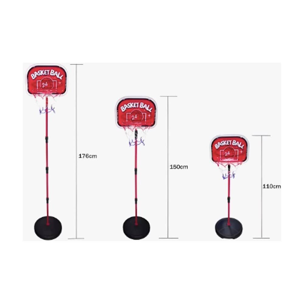 Soporte Baloncesto Altura Ajustable Ni&ntilde;os + Bal&oacute;n + Inflador image number 4.0