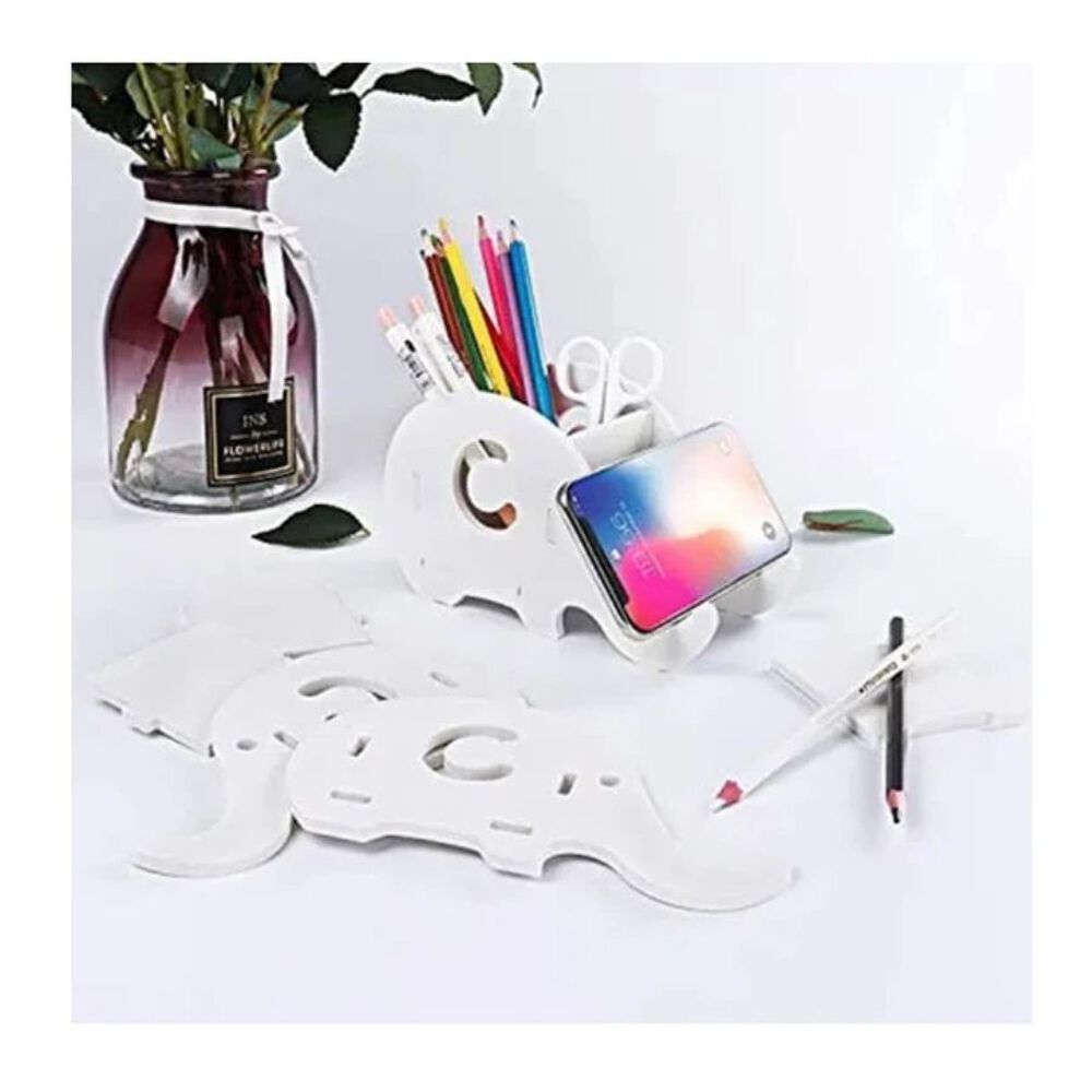 Porta Celular Y Lapicero Elefante Blanco image number 4.0