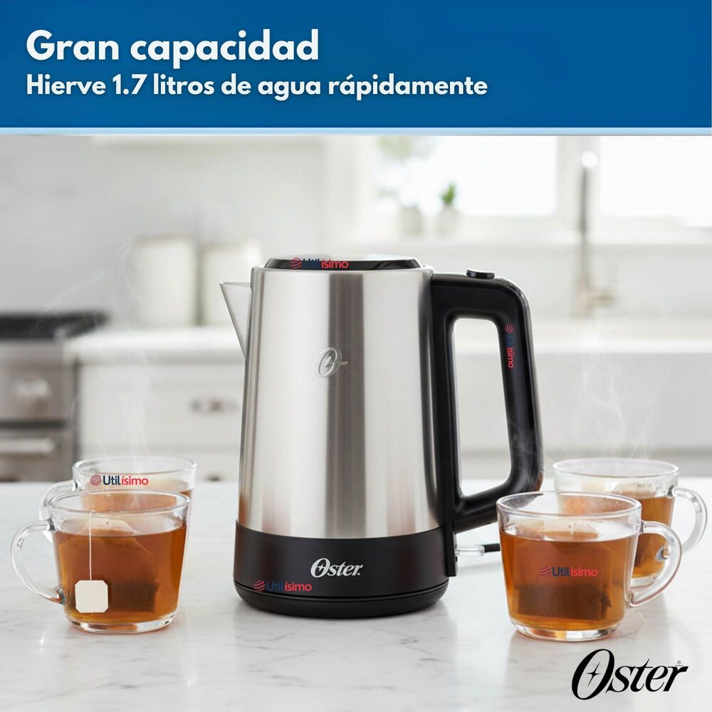 Hervidor El&eacute;ctrico Oster De Acero Inoxidable 1.7 Lt Bvstke671 image number 4.0