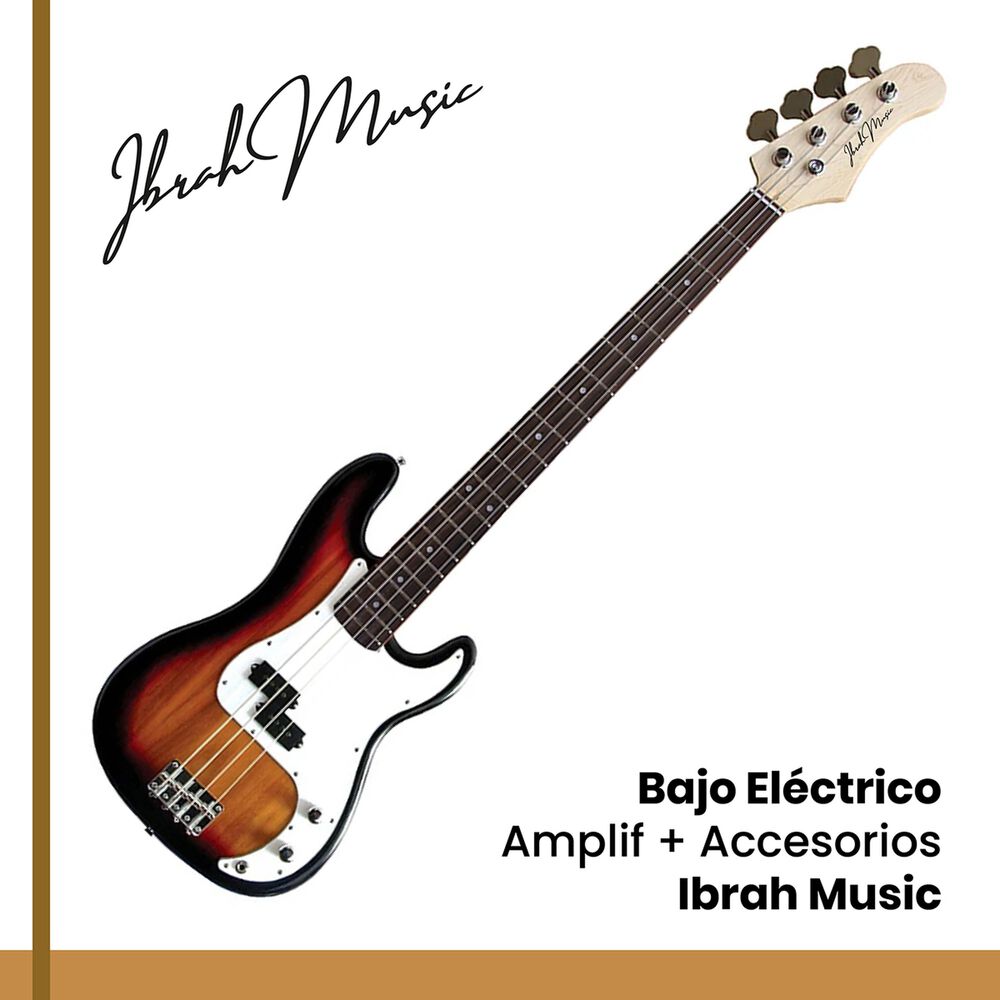 Bajo El&eacute;ctrico Ibrah 4 Cuerdas + Amplificador 20w + Acces image number 8.0