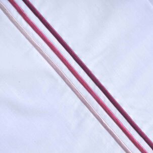 Sabana Bordada 144 Hilos Mashini 1.5 P Line Rosado