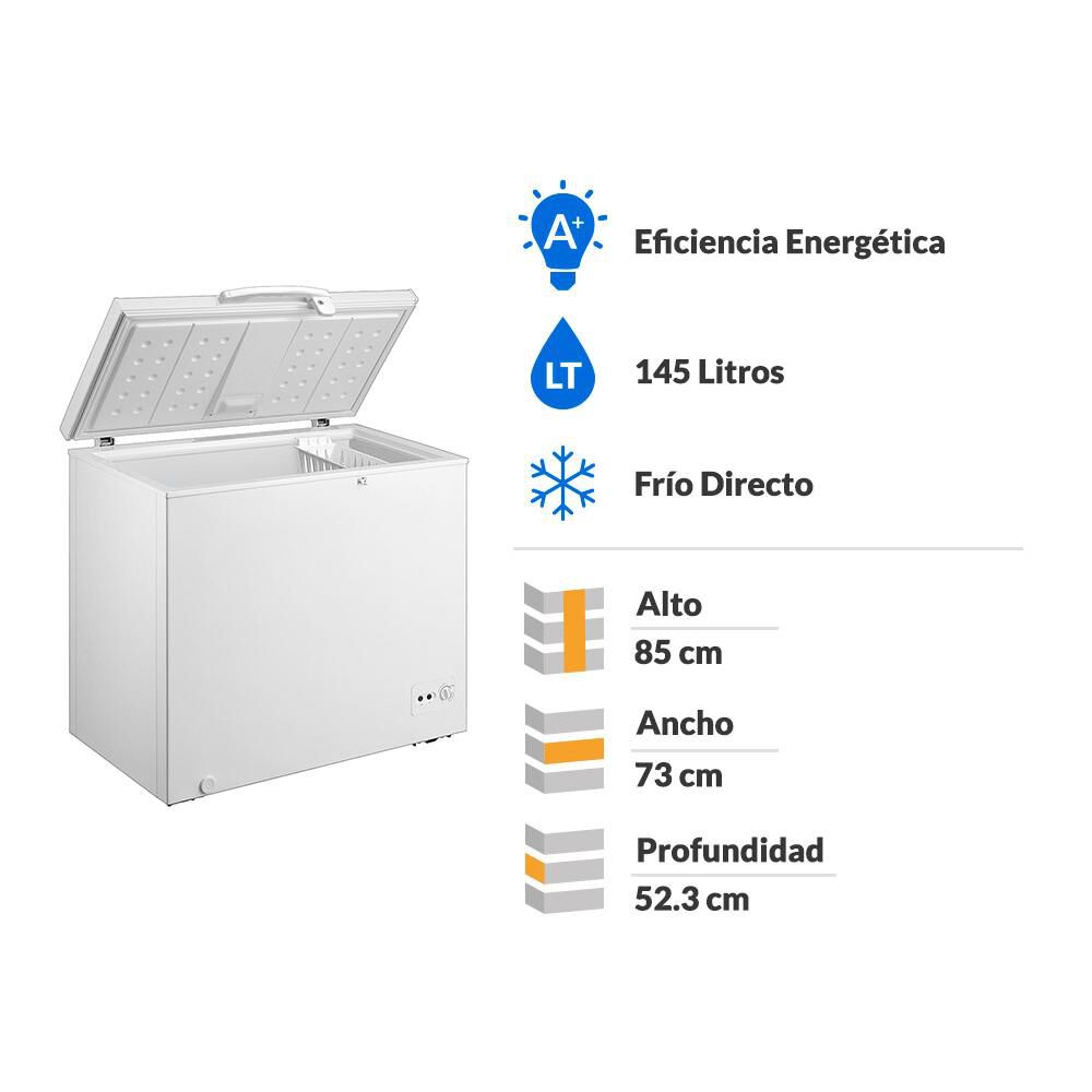 Freezer Horizontal Mabe FDHM200BY1 / Fr&iacute;o Directo / 200 Litros / A+ image number 1.0