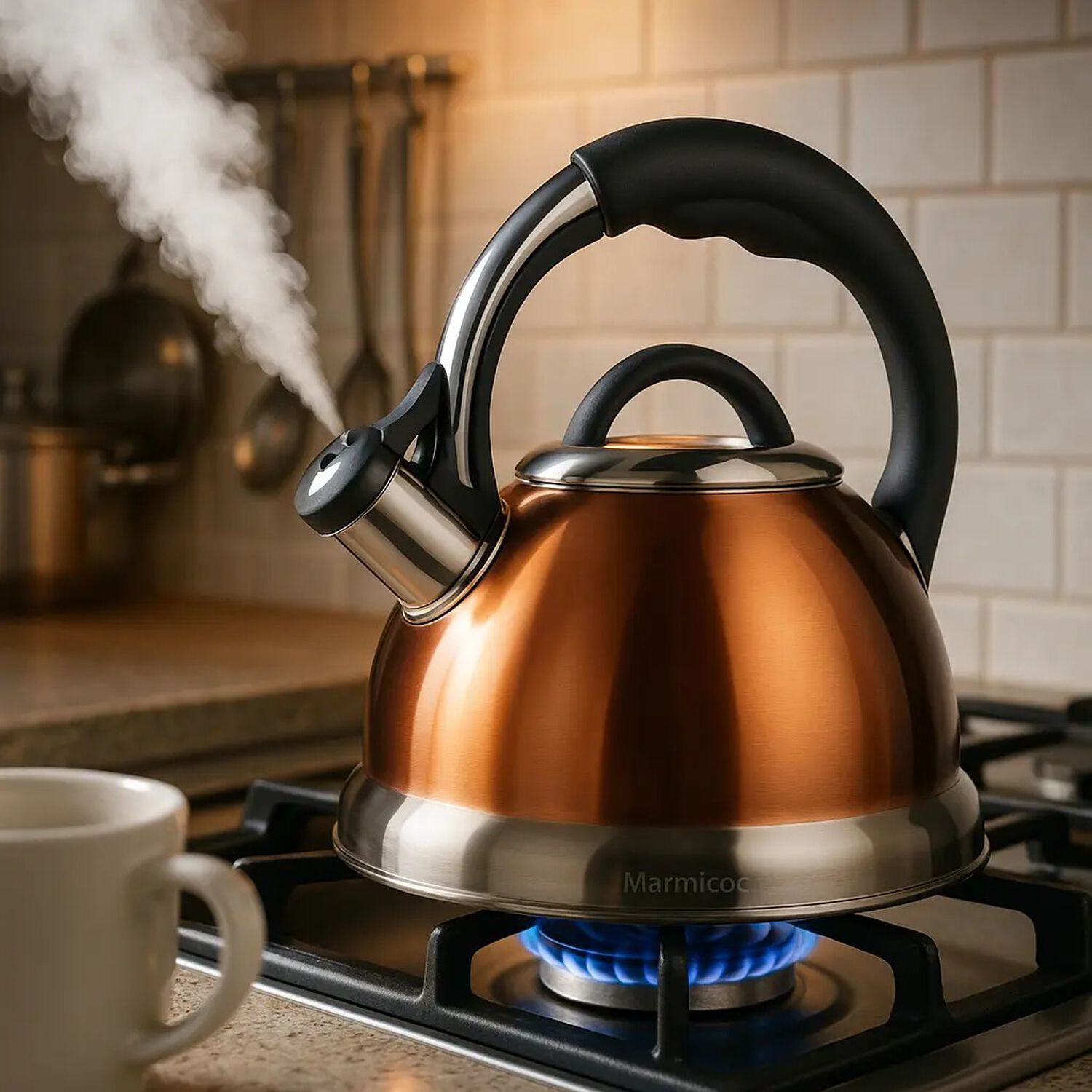 Tetera 3 Litros Modelo Sabina Marca Marmicoc Color Cobre image number 2.0