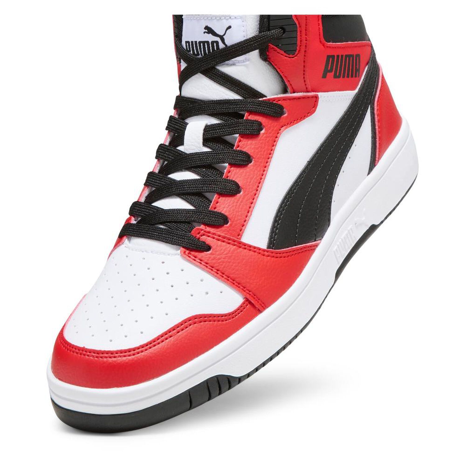 Zapatilla Urbana Hombre Puma Rebound V6 Rojo/blanco image number 3.0