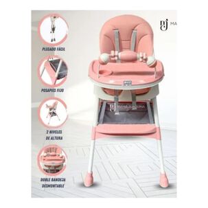 Silla De Comer Para Bebes Ajustable Rosado Infantil