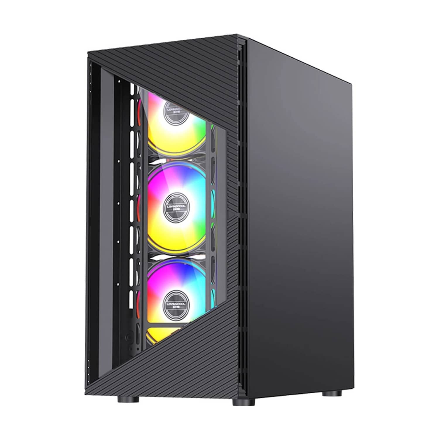 Gabinete Gamer Atx/m-atx/itx + Fuente 500w + 3 Ventiladores Rgb image number 2.0