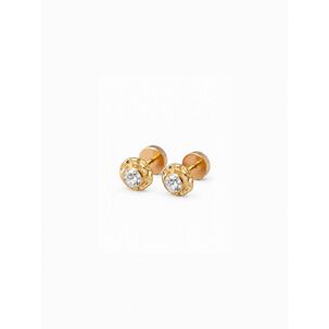 Aros Abridores Chat&oacute;n Circ&oacute;n 5mm N2 Oro 14k Beb&eacute;