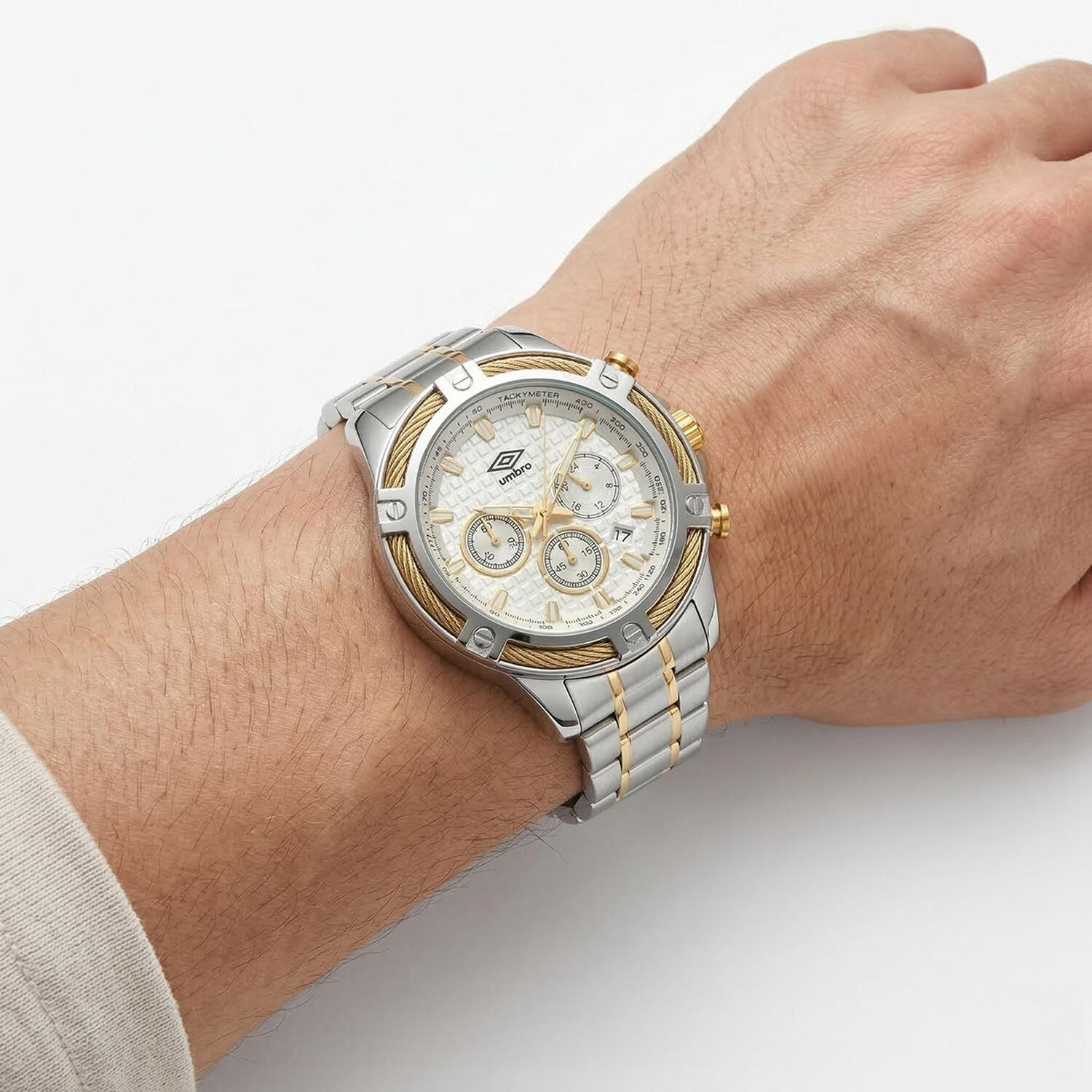 Reloj An&aacute;logo Hombre Umbro Plus Plateado/dorado Umbp-1500-128 image number 2.0